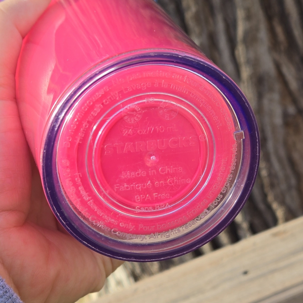 Set Of 2 Startbucks 24 Oz Tumblers Stainless And Acrylic 2014 & 2016 No Straws - Picture 4 of 11